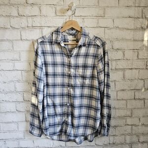 AEO Plaid Flannel Shirt, S